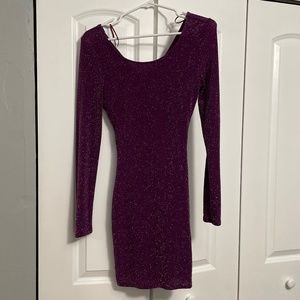Shimmery Purple Cocktail Dress